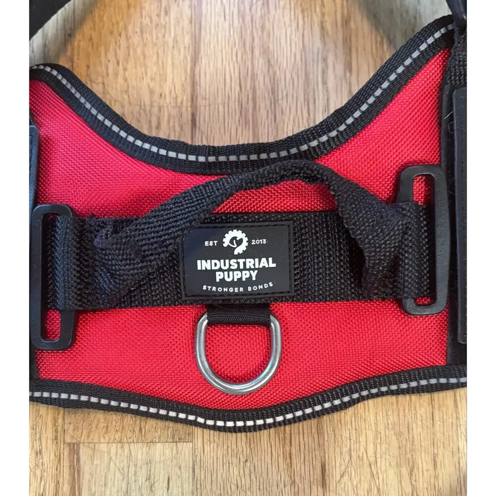 NWOT Industrial Puppy Service Dog Red Harness Reflective PatcH, Size Small S